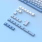 Sky Blue 104+30 Keys OEM Profile PBT Doubleshot Side Legends Keycaps Set for MX Keyboard